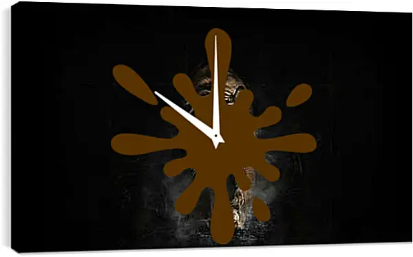 Часы картина - Взрослый коричневый тигр. Тигр. Животные