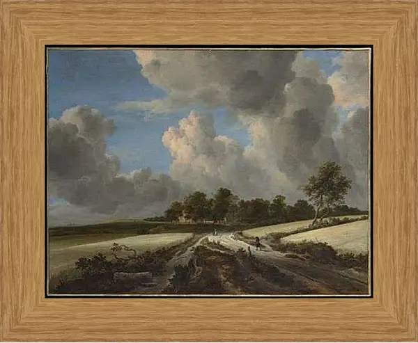 Картина в раме - Wheat Fields. Якоб ван Рейсдал