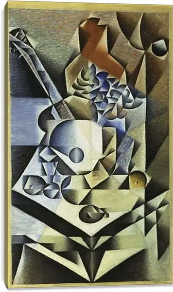 Постер на подрамнике - Still Life with Flowers. Хуан Грис