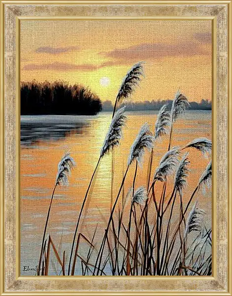 Картина в раме - Sunset 3