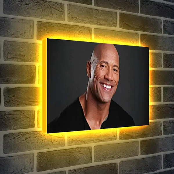 Лайтбокс световая панель - Dwayne Douglas Johnson. Дуэйн Джонсон (Скала)