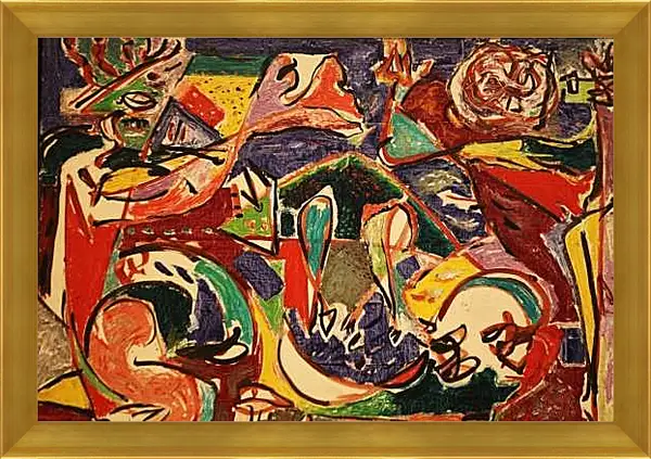 Картина в раме - Ключ. Джексон Поллок