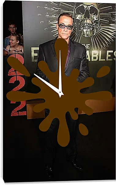 Часы картина - Жан-Клод Ван Дамм. Jean-Claude Van Damme