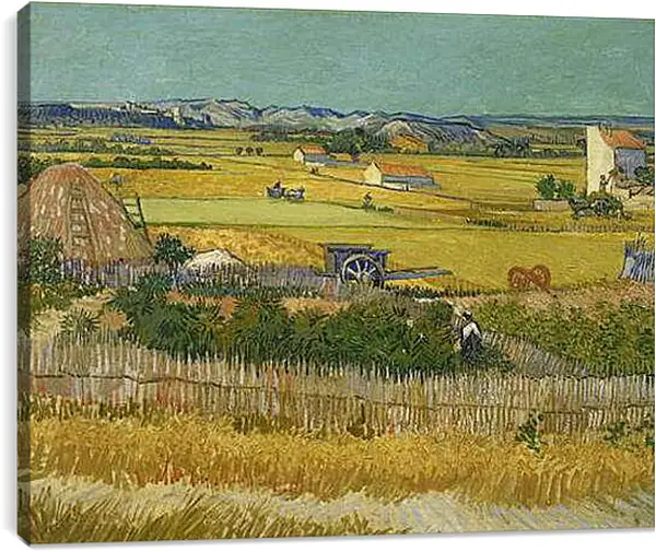 Постер на подрамнике - De oogst. Винсент Ван Гог