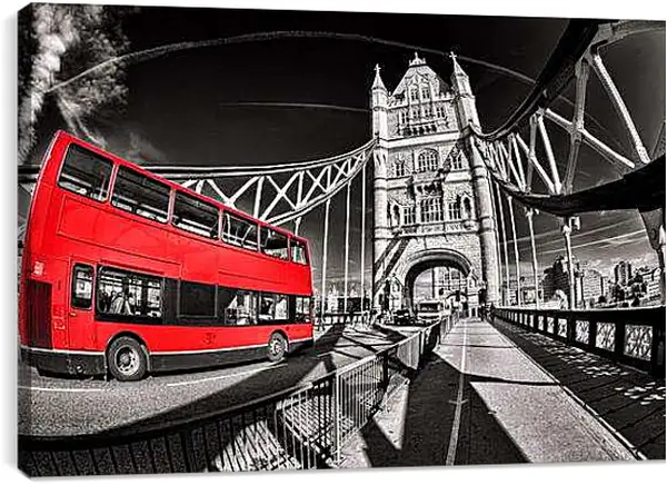 Постер на подрамнике - Лондон. Красный автобус.