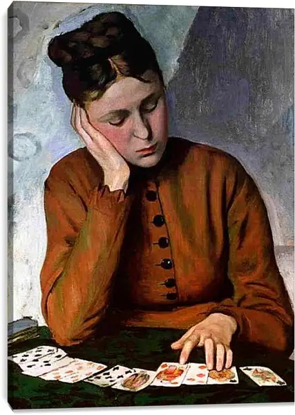 Постер на подрамнике - Гадалка. Жан Фредерик Базиль