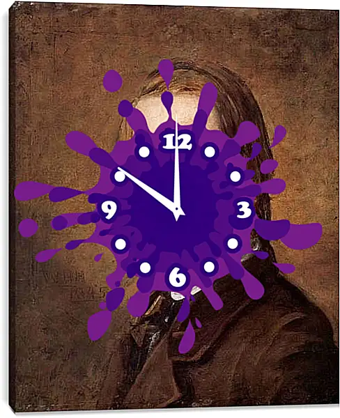 Часы картина - Автопортрет в 18 лет. Уильям Холман Хант