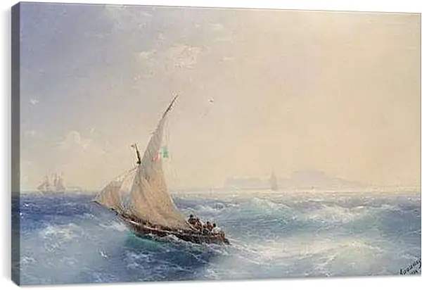 Постер на подрамнике - Доставка на остров Искья. Иван Айвазовский