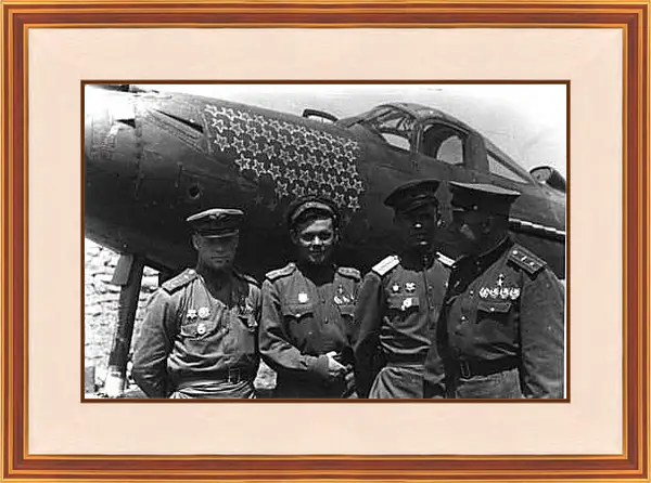 Картина в раме - Американский истребитель. 2-ая мировая война