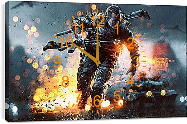 Часы картина - Battlefield 4