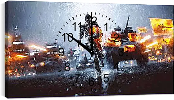 Часы картина - Battlefield 4