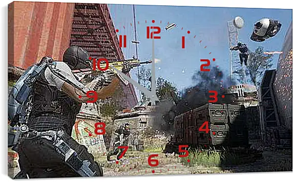 Часы картина - Call Of Duty: Advanced Warfare
