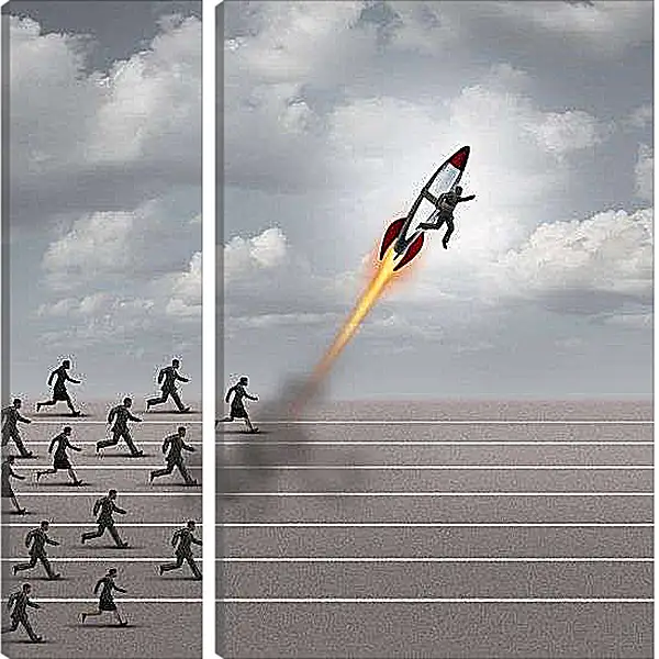 Модульная картина - К светлому будущему