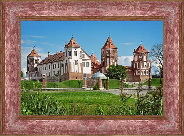Картина в раме - Мирский замок 1. Республика Беларусь