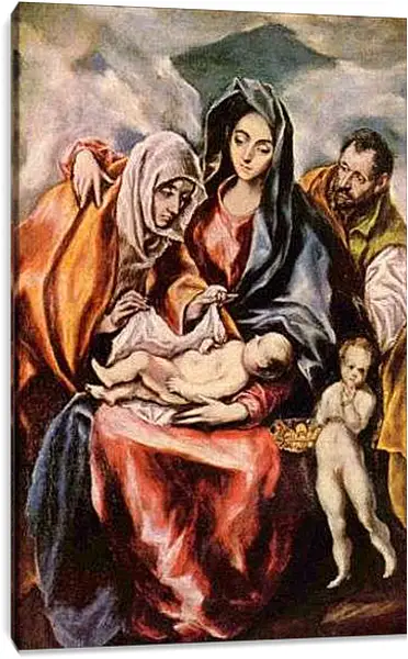 Постер на подрамнике - Hl. Familie. Эль Греко