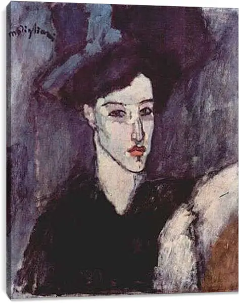 Постер на подрамнике - The Jewish Woman. Еврейская женщина. Амедео Модильяни