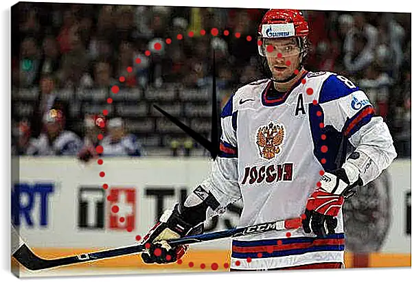 Часы картина - Александр Овечкин. Ассистент капитана в сборной России