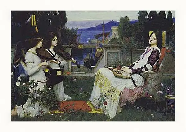 Картина в раме - St.cecilia. Джон Уотерхаус