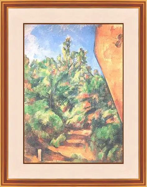 Картина в раме - Le Rocher Rouge (vers). Поль Сезанн