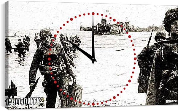 Часы картина - Call Of Duty 2