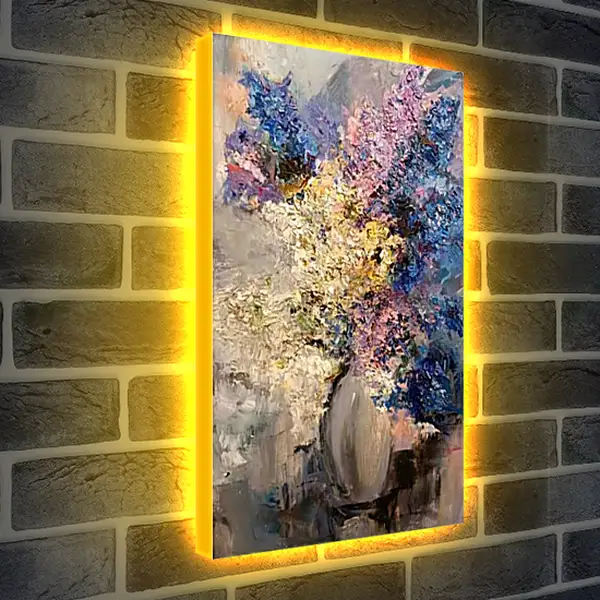 Лайтбокс световая панель - Букет сирени