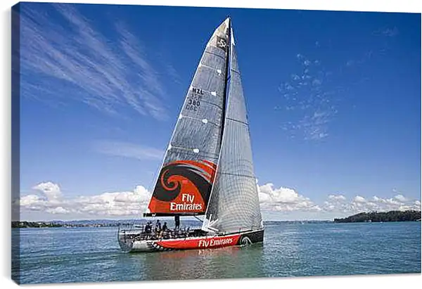 Постер на подрамнике - Парусная яхта