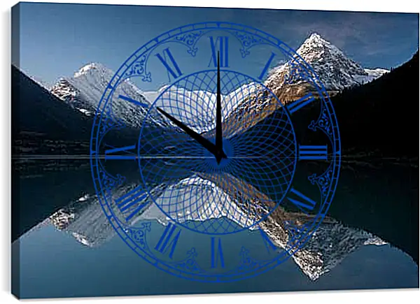 Часы картина - Гора Белуха 2. Республика Алтай