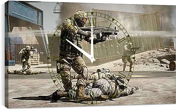 Часы картина - Battlefield: Bad Company 2