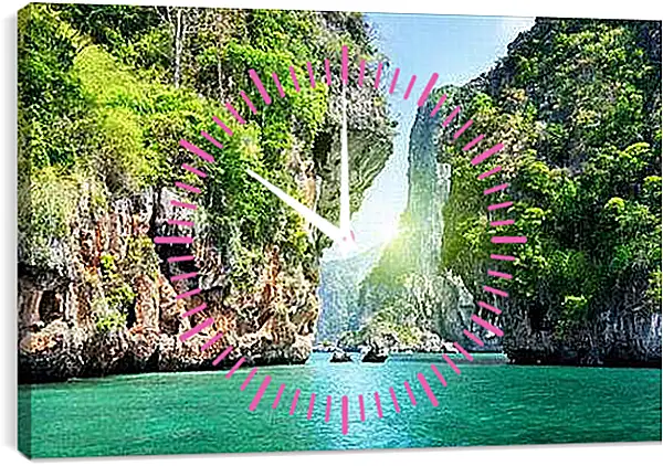 Часы картина - Райские виды Таиланда