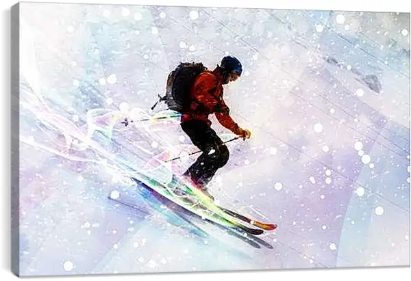 Постер на подрамнике - Стремительно вниз