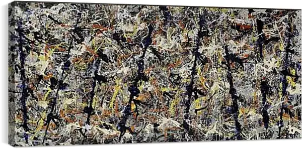 Постер на подрамнике - Синие столбы. Джексон Поллок