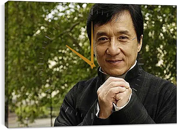 Часы картина - Джеки Чан. Jackie Chan
