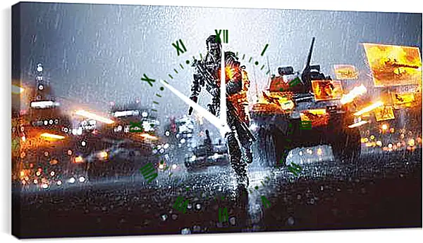 Часы картина - Battlefield 4
