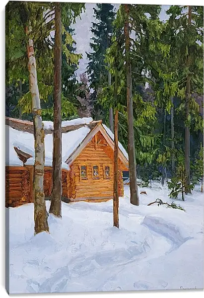 Постер на подрамнике - Избушка