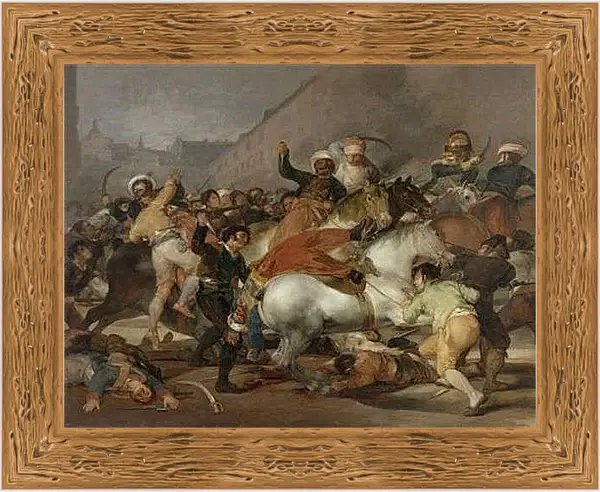 Картина в раме - The 2nd of May 1808 in Madrid. Франсиско Гойя