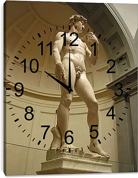 Часы картина - David. Микеланджело Буонарроти