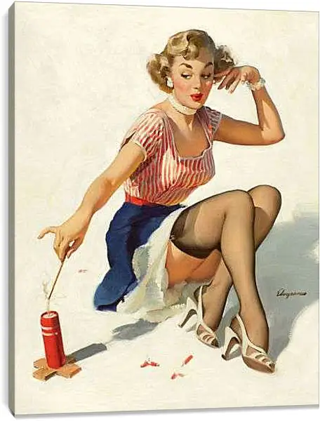 Постер на подрамнике - Фйерверк