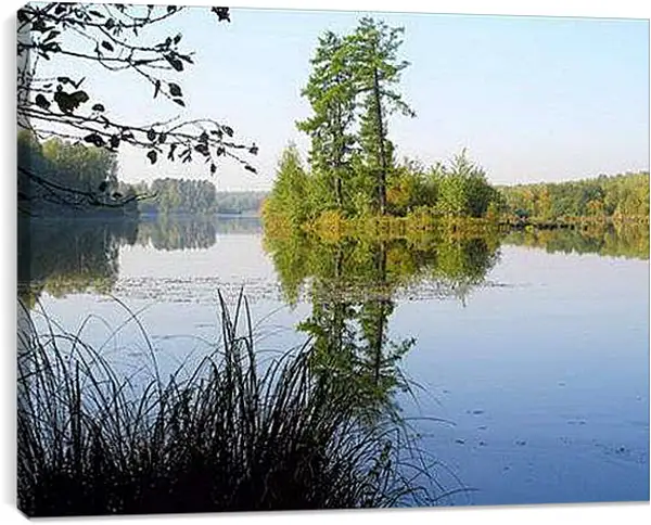 Постер на подрамнике - Тихое озеро