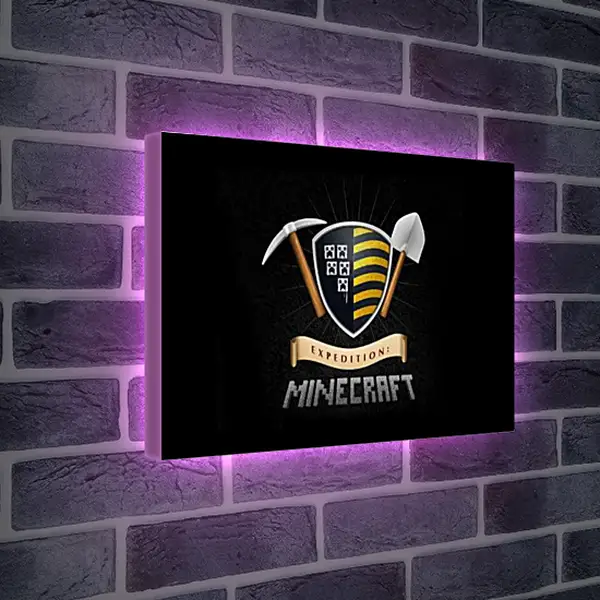 Лайтбокс световая панель - Minecraft