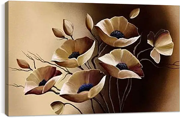 Постер на подрамнике - Маки