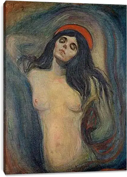 Постер на подрамнике - Madonna. Мадонна. Эдвард Мунк