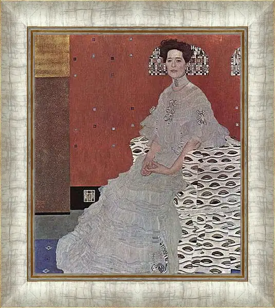 Картина в раме - Bildnis Fritza Riedler. Густав Климт