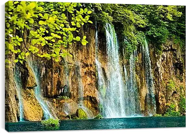 Постер на подрамнике - водопад