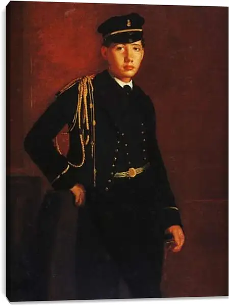 Постер на подрамнике - Achille de Gas en aspirant de marine. Эдгар Дега