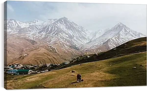 Постер на подрамнике - Гора Базардюзю 1. Дагестан