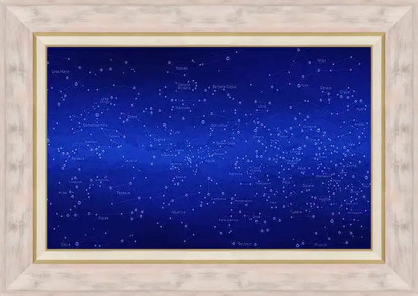 Картина в раме - Карта звездного неба