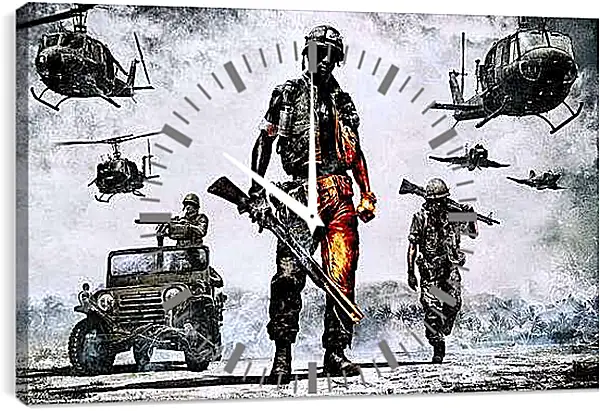 Часы картина - Battlefield: Bad Company 2