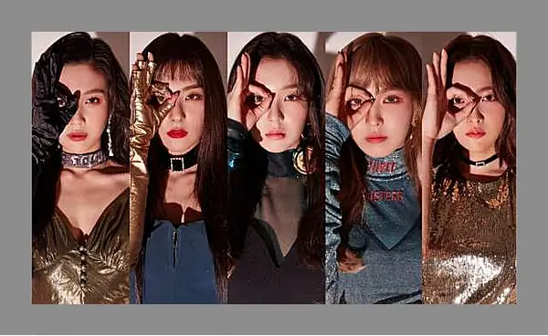 Картина в раме - K-pop. Red Velvet. Азиатки. Коллаж