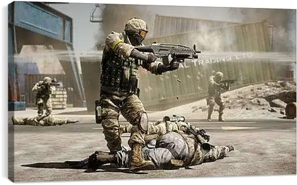 Постер на подрамнике - Battlefield: Bad Company 2