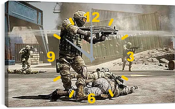 Часы картина - Battlefield: Bad Company 2